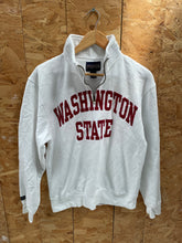 Vintage Jansport Washington State 1/4 Zip Sweatshirt - White - Size S